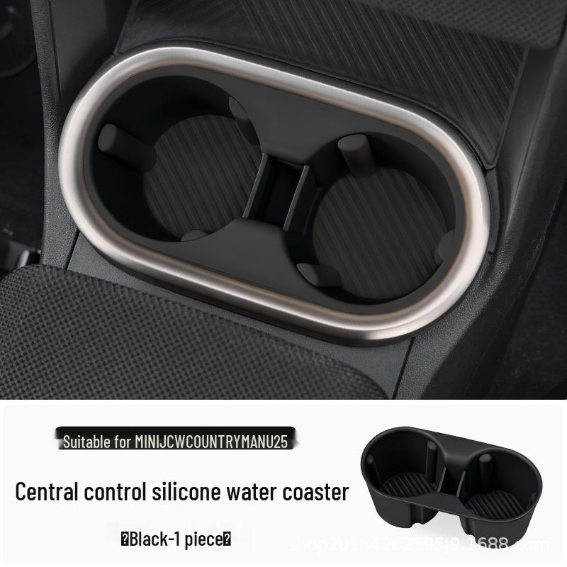 BMW Mini JCW Countryman Силиконовый коврик на центральную консоль и декорация подстаканников