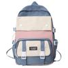 Простой нейлоновый рюкзак большой вместимости Корейский цветной сумка для книг Многофункциональный Дышащий Колледж Школьный рюкзак