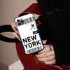 Забавный Билет Туриста Мирового Города Черный Чехол для Телефона Для iphone 17 Air 16 15 14 13 12 11 Pro Max Plus Задняя Крышка Мягкий Чехол из ТПУ
