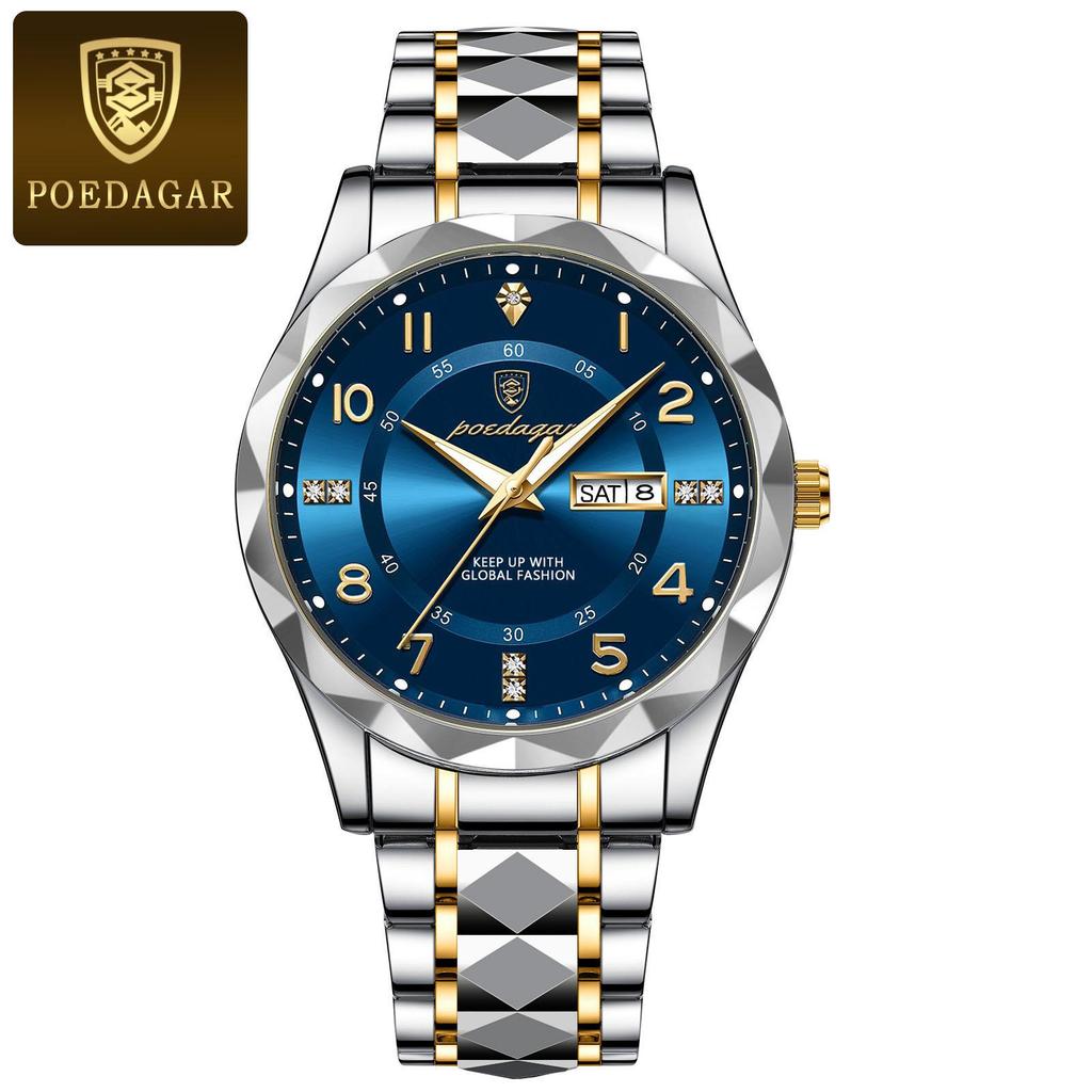 Швейцарские Роскошные Мужские Кварцевые Водонепроницаемые Светящиеся Часы - Новый Горячий Стиль