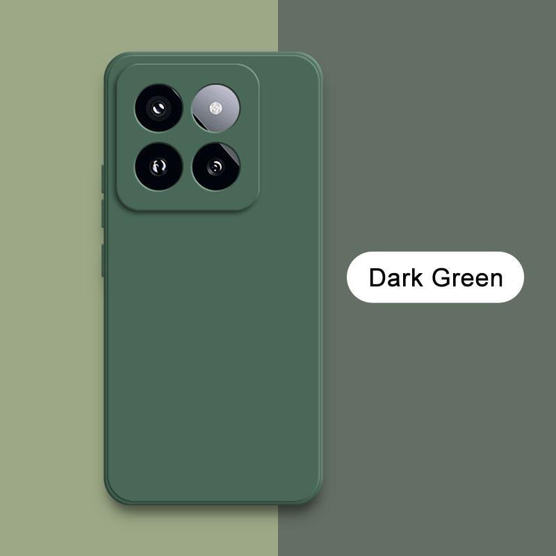 Square Liquid Silicone Case Cover for Xiaomi Mi 14 Pro Soft Waterproof Mobile Phone Armor Xiaomi14 Mi14 14Pro Luxury Accessories