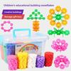 Baby Educational Plastic Snowflake Building Blocks Set For Toddlers And Creative Play