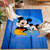 Mickey Mouse In Starry Night Disney Cartoon Theme Anti-Slip Rug - Polyester, Home Decor, Suitable for Bedrooms, Living Rooms, Doorways, and Studios