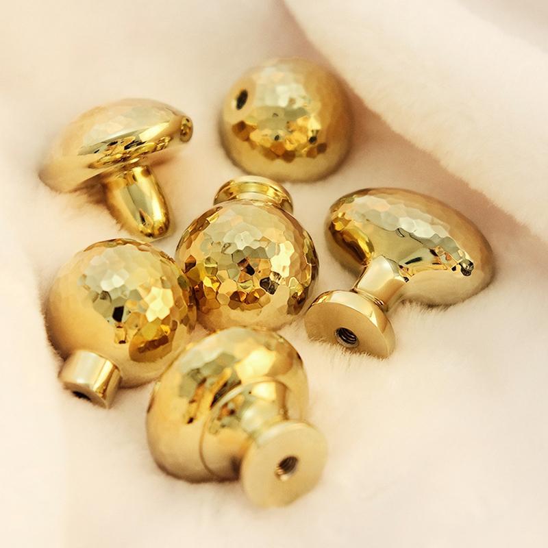 Brass Ball Furniture Pull Handles Hand-Forged Hammer Cabinet Handles Door Drawer Knob Kitchen Wardrobe Cupboard Pulls