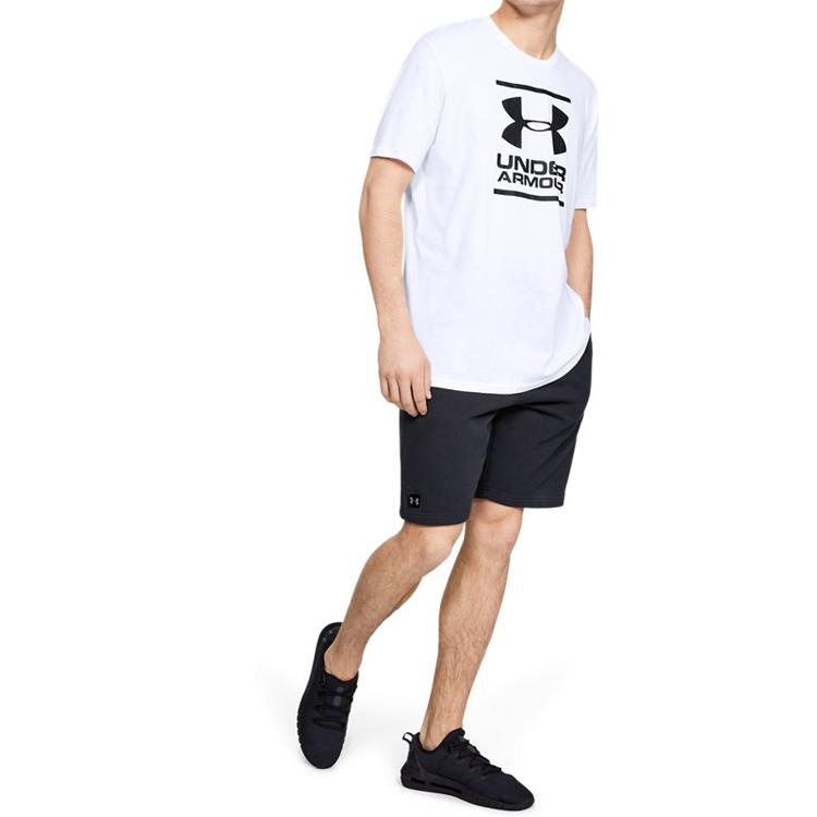 Under Armour Повседневная дышащая спортивная футболка с круглым вырезом, мужские топы, белая 1326849-100