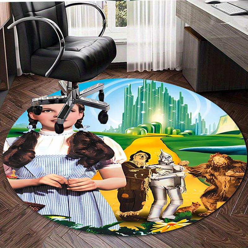 1pc The Wizard of Oz3 Design Printed Area Round Carpet for Bedroom Living Room Home Decor Rugs Mat Non Slip Mat Rug for Bedside