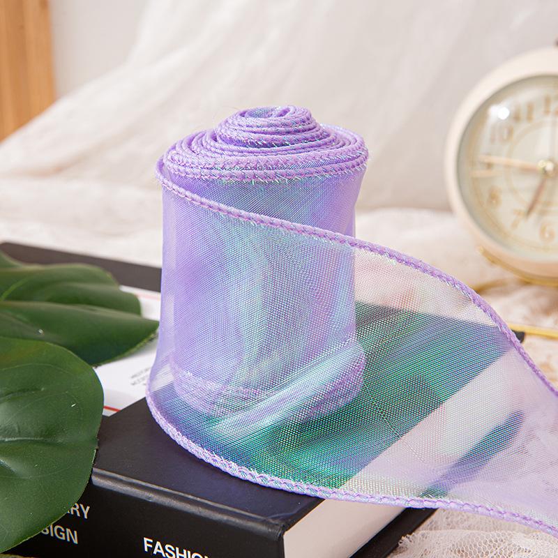 6 см перламутровая лента из пряжи «рыбий хвост» для создания цветочных букетов, подарков и украшений для тортов своими руками