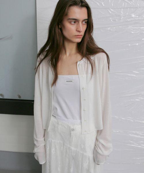 Легкий льняной кардиган Leuba - Цвет: Кремовый (Off White)