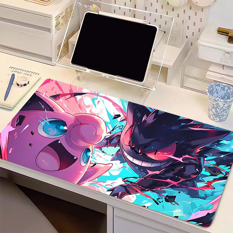 Anime Gaming Speed Mouse Pad P-Pokemon Gengar Gamer Cabinet Mouse Mat Keyboard Designed specifically Mousepad Computer Desk Mat