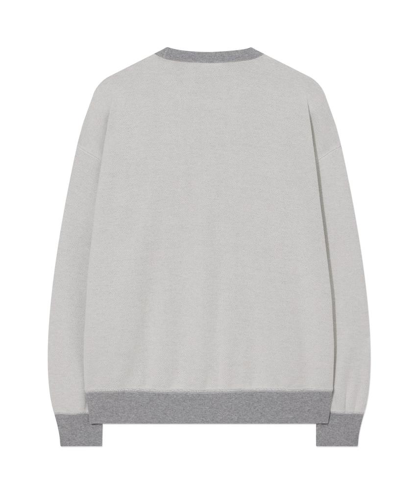 COVERNAT Inside Out Arch Logo Sweatshirt Melange Gray