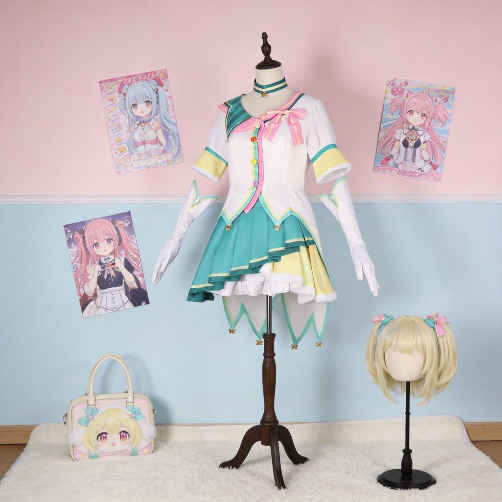 Костюм для ролевых игр в стиле аниме Project Sekai Colorful Stage Nene Kusanagi из полиэстеровой ткани для косплей-мероприятий и конвенций.