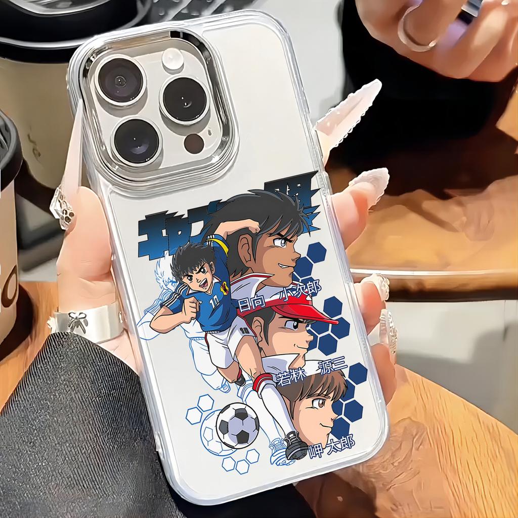 Чехол для телефона C-Captain Tsubasa для iPhone 17 16e 16 15 14 13 12 11 mini Pro Max X XR XSMAX 8 7 Air Plus Прозрачный Мягкий Чехол