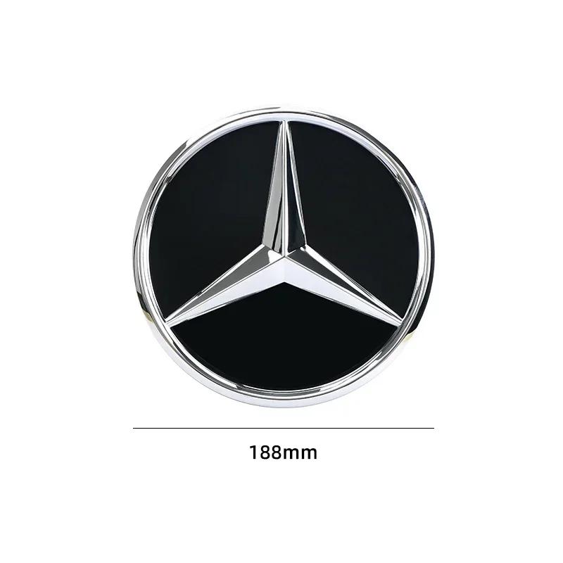 AABIC1 3D 188mm Front Grille Star Logo Emblem Badge For Mercedes-Benz C Class 2014-2018 GLC Car Emblems1