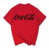 2026Summer New Trendy Brand INS Pepsi Cola Joint Tshirt Sprite CocaCola Unisexs and Unisexs Loose Cotton Couples Short Sleeves