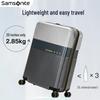 Samsonite 20-дюймовый ручной багаж, расширяемый, с замком TSA - Серебристый