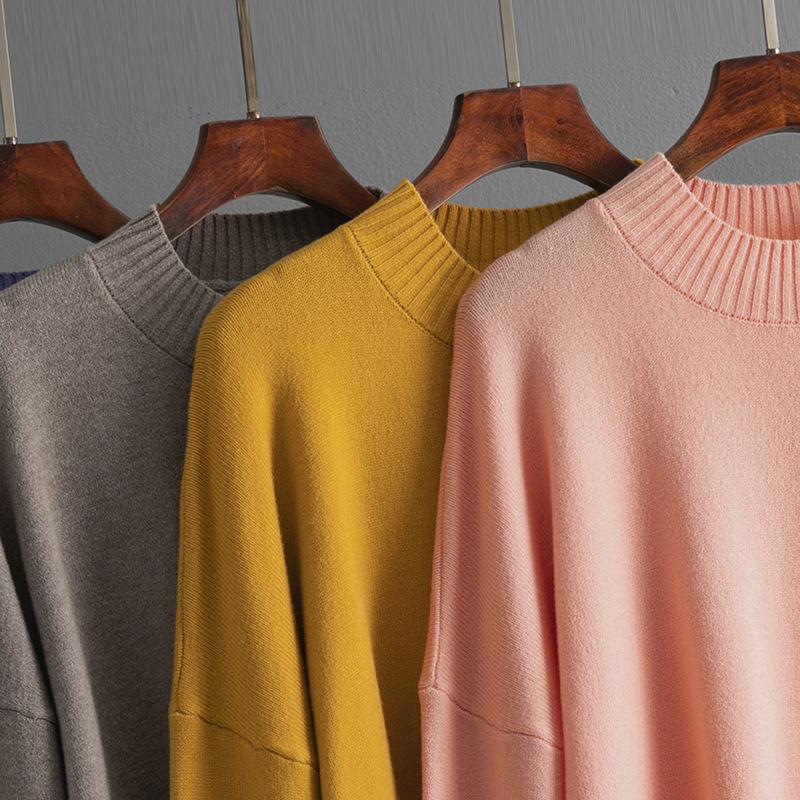 2024 Women's Color Block Knit Sweater – European & American Autumn/Winter Collection