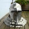 Medieval Bassinet Helmet With Neck Knight Custom Hardened Tempered Protect Steel Helmet