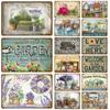Gardening Flowers Vintage Metal Sign Funny Plants Retro Sign Home For Garden Outdoor Wall Decor Home Sweet Tin Sign Farm Birds