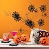 2/4 шт. Нетканые подставки в виде паутины Holloween Черная подставка для вечеринки на Хэллоуин, украшения для дома, реквизит для розыгрышей или угощений