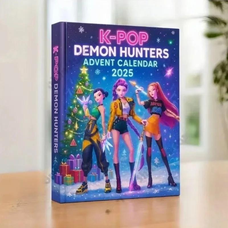 Рождественская коробка-сюрприз Дьявол K-pop Охотник на демонов KDH Премиальный Адвент-календарь Команда охотников на ведьм Акриловый кулон Игрушка Подарок