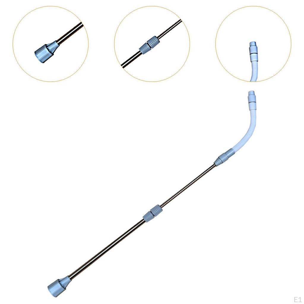 24,4-дюймовая насадка с телескопическим поворотом на 360° подходит для ручного помпового распылителя, универсальная для детализации автомобиля