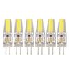 6 Pcs 6W 500LM G4 Bulb LED COB Silica Gel Energy Saving Lamp Bulb for Ceiling Lamp Wall Lamp Table