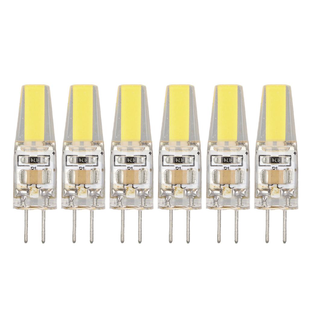 6 шт. 6 Вт 500LM G4 лампа светодиодная COB силикагель энергосберегающая лампа для потолочного светильника настенный светильник настольный L
