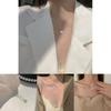 New Square Oil Dropper Necklace Minimalist And Trendy Design White Color Fashionable Pendant For Women