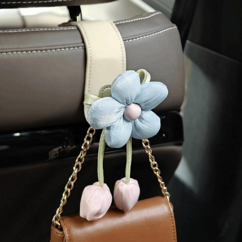 Leather Car Back Seat Hooks Portable Automotive Storage Hanger Car Hanging Hook Family Car
