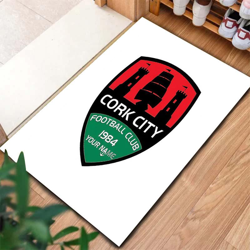 Cork City F Custom Name Carpet Rug For Living Room Bedroom Home Sofa Decoration Kids Play Nonslip Floor Mat