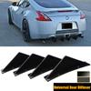4PCS Universal For Nissan Altima 350Z 370Z GT-R 2000-2022 Rear Bumper Lip Diffuser Shark Fins Spoiler Body Kit Car