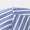Men Striped Shirts Elastic Slim Fit Long Sleeve Spandex Office Business Work Male Formal Shirt Easy Care