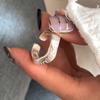 Матовое неровное кольцо-луна - Женский высококачественный корейский стиль, открытое кольцо на указательный палец