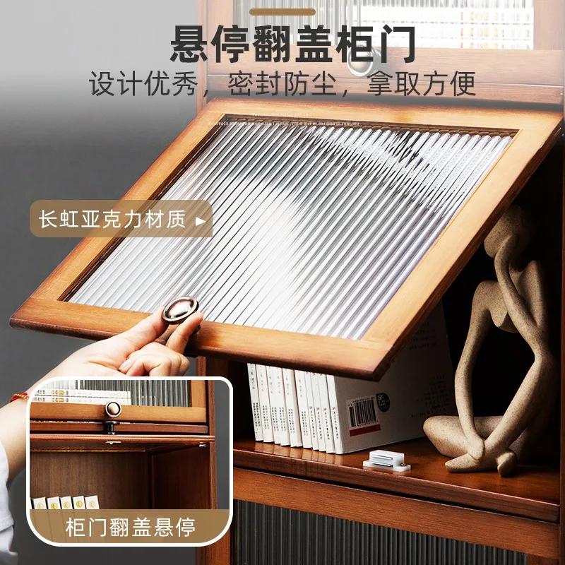 Бамбуковые двери книжный шкаф скандинавский дисплей органайзер серванты книжный шкаф минималистский хранения Etagere Rangement мебель для гостиной