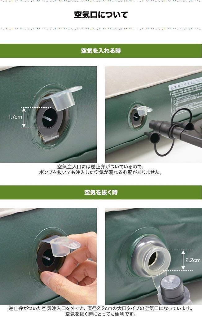 FIELDOOR Надувная кровать, Размер Queen (Прибл.) 147 см Ширина x 198 см Глубина x 23 см Толщина, Бежевый x Коричневый