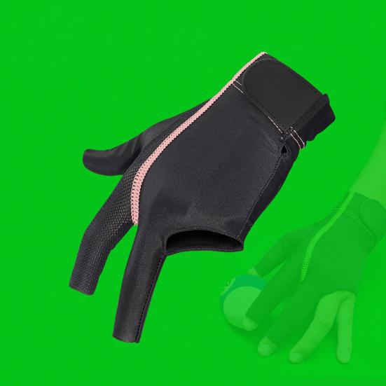 1 шт. 3-пальцевые перчатки для бильярда для левой руки, спортивная перчатка для снукера для мужчин и женщин, аксессуар для бильярдного стрелка