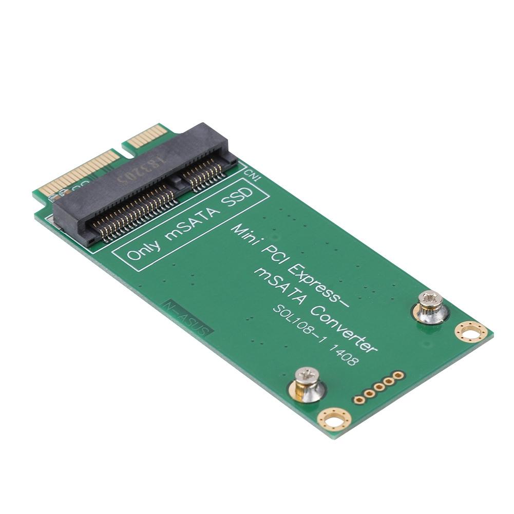 mSATA SSD to SATA Mini PCIE SSD Riser Card Adapter Converter for ASUS Laptop