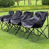 Outdoor Folding Beach Chair with Anti-Sinking Large Feet Back Support Design Ultralight Compact Size Camping Stool