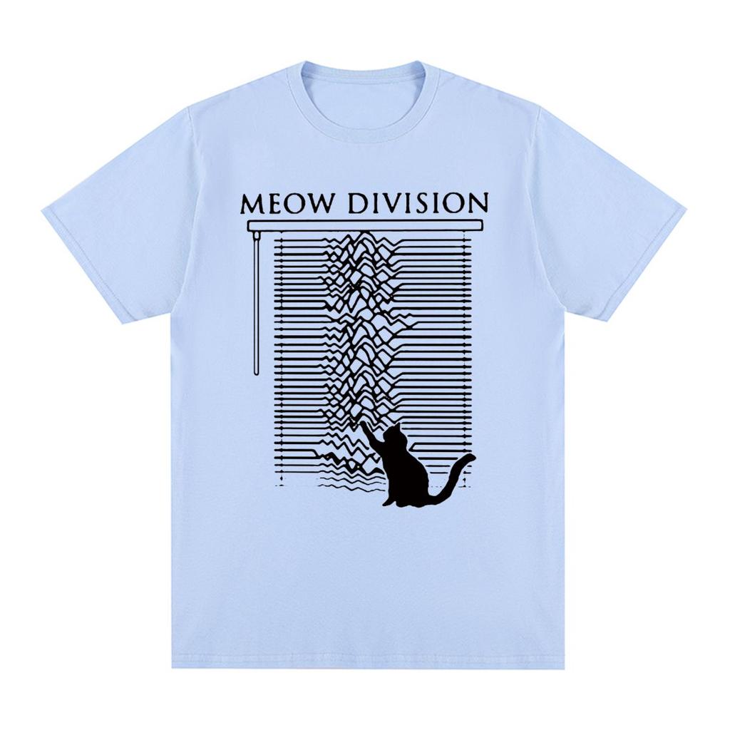 Joy Division Unknown Pleasure Cat Vintage T-shirt Fashion 80s Post Punk Band Cotton Men T Shirt New Tee Tshirt Womens Tops