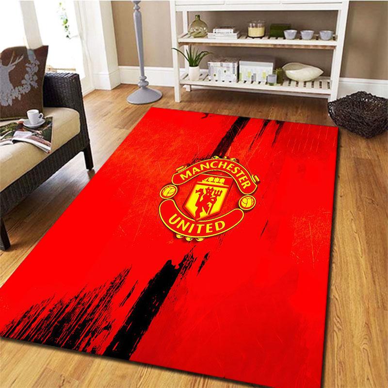 Ковер Manchester United F для гостиной, спальни, дома, украшение для дивана, нескользящий коврик для детских игр