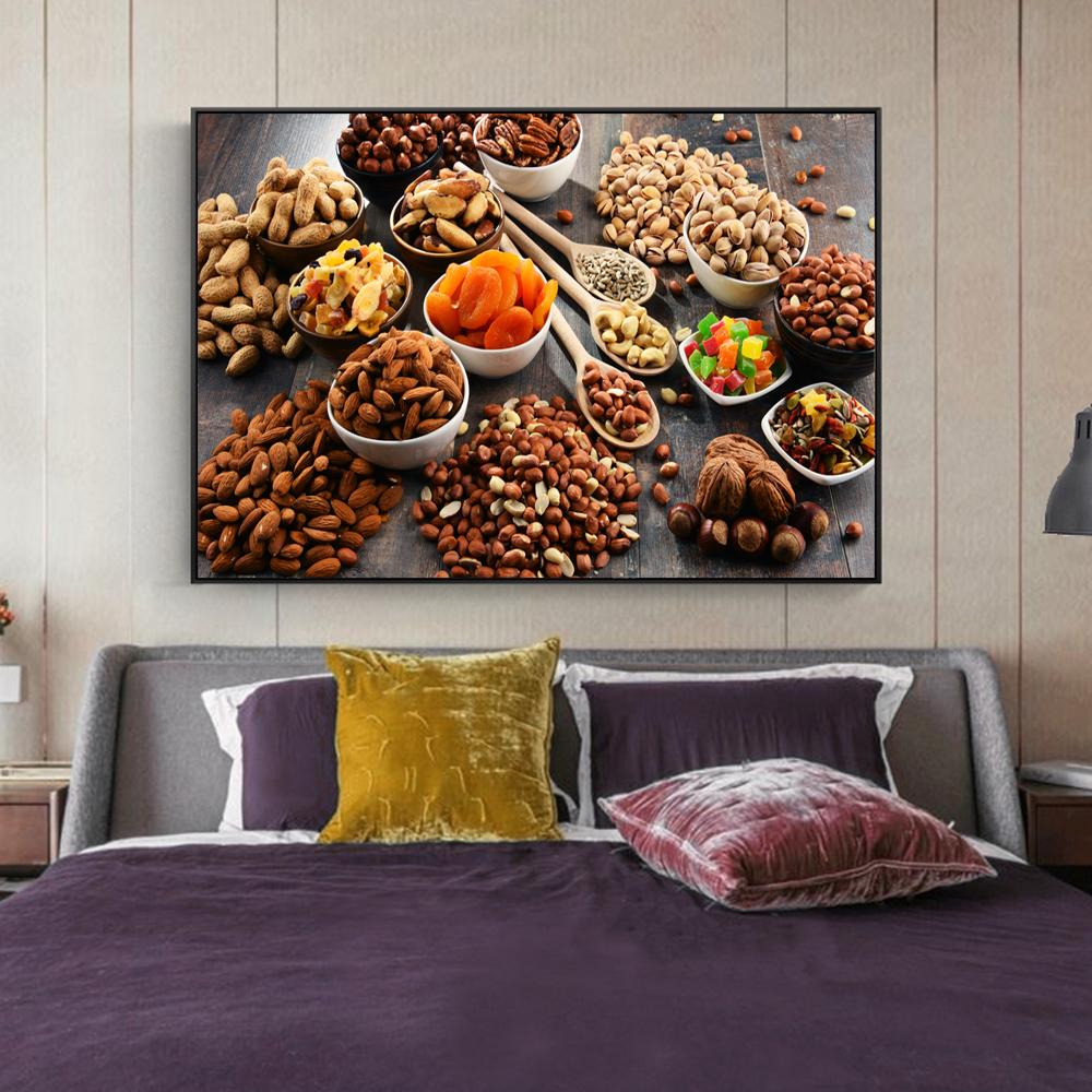 Хлеб Молоко Каваны Картина Современная кухня Тематические плакаты и принты Настенная картина для кухни Комната Украшение дома Куадрос