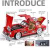 1/24 Scale BENZ 300SL Toys Cars Alloy Diecast Model 4 Doors Opened Front Wheel Steering Sound Light Vehices for Children's Gift