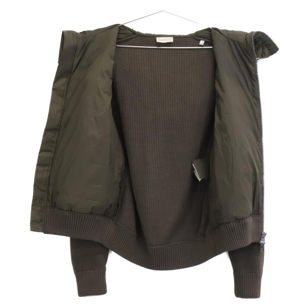 Moncler Excellent Condition MAGLIONE TRICOT CARDIGAN Knitted Down Jacket Jacket M khakiUsed