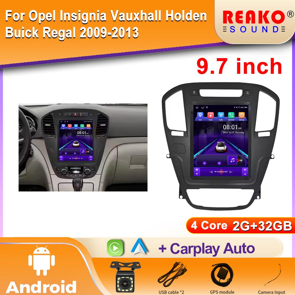 Для Tesla Android Car Radio Stereo для Opel Insignia Vauxhall Holden Buick Regal 2009-2013 Carplay BT Car Multimedia Player