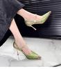 Summer High Heels Women Sandals Fashion Metal Pointed Stiletto Heel Shallow Single Shoes Elegant Ladies Party Dress Shoes