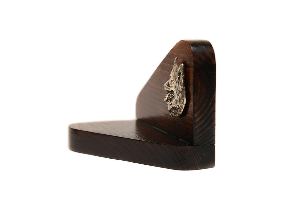 Belgian Shepherd Dog, Belgian Sheepdog - wooden candle holder with a dog, tealight holder, a memorial place for a dog by Art-Dog brand