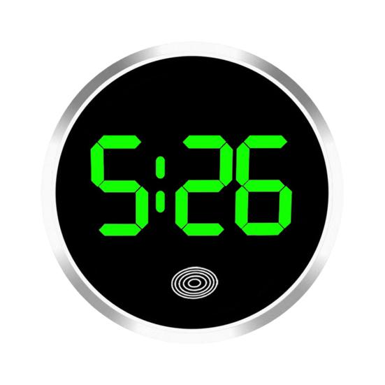 Автомобильные цифровые часы на приборной панели, автомобильные часы со светодиодным дисплеем времени, сенсорные часы для автомобиля, наклейка на часы для приборной панели автомобиля