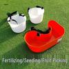 Multi-Purpose Shoulder-Back Bucket for Fruit Picking, Fertilizing, Seeding, and Feeding