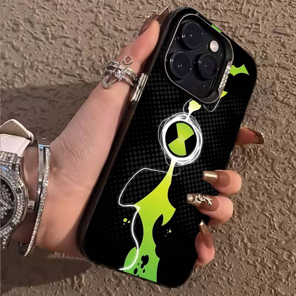 Чехол для телефона-часов B-Ben10 O-Omnitrix для iPhone 17,16,15,14,13,12,11,Pro,X,XS,Max,Plus Мягкий Черный Чехол