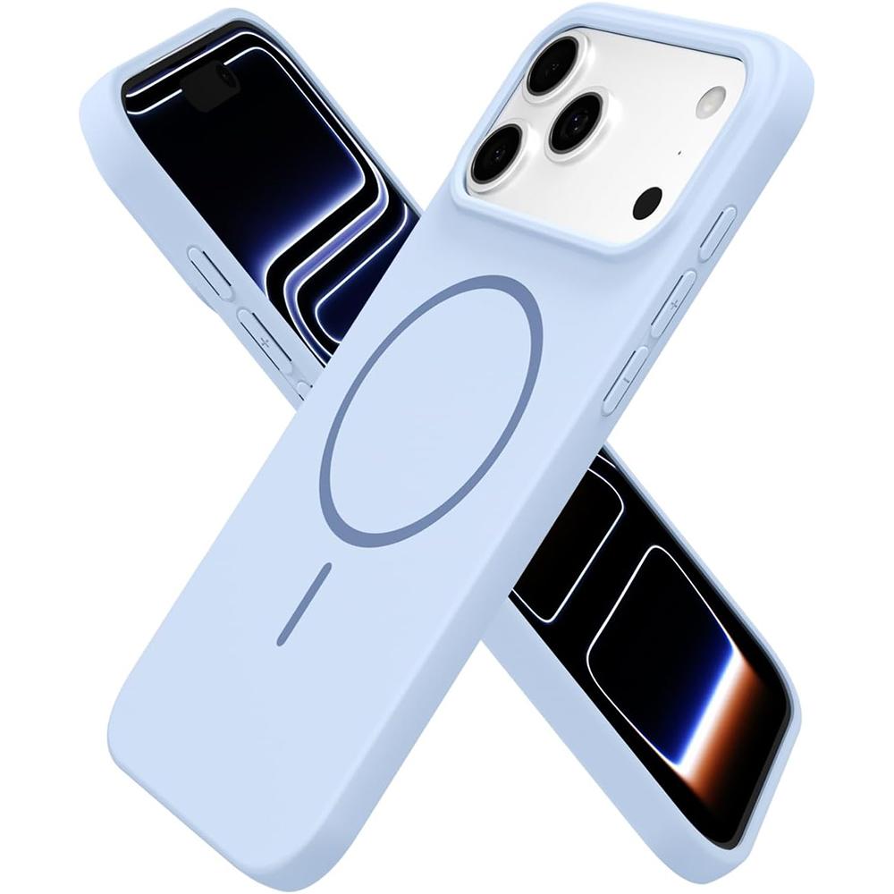 Silicone Case For For Iphone 17 Pro Max Air 16 Plus 1 14 13 12 11 17Pro Mag Safe Magnetic Slim Thin Phone Cover Accessories